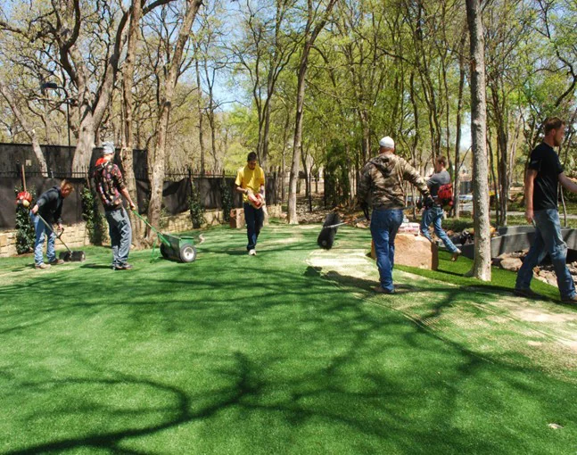 Jacksonville artificial grass installation - base layer